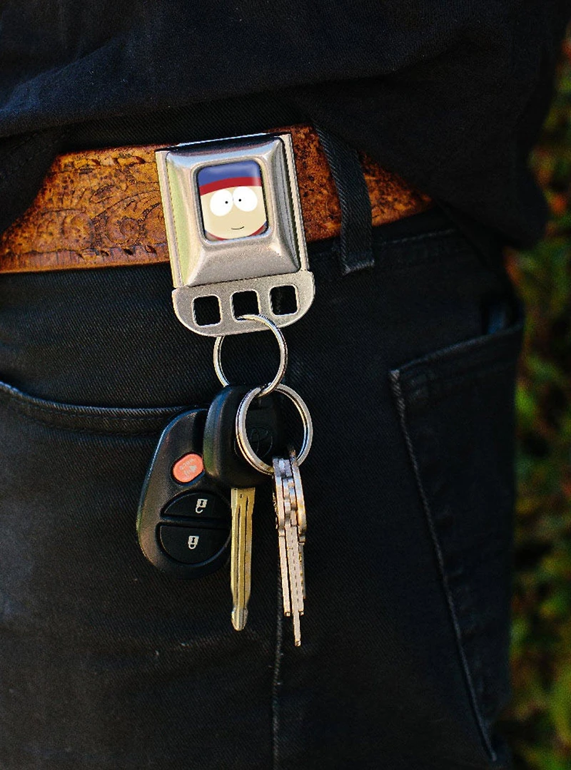 South Park Stan Marsh Face Close Up Seatbelt Buckle Keychain