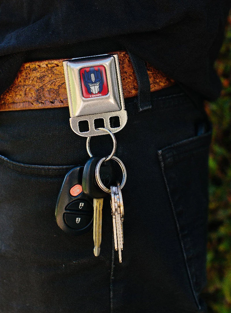 Transformers Optimus Prime Face Seatbelt Buckle Keychain