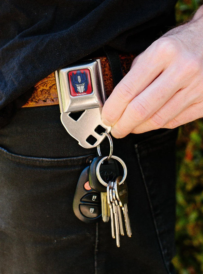 Transformers Optimus Prime Face Seatbelt Buckle Keychain