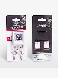 Transformers Decepticons Logo Seatbelt Buckle Keychain