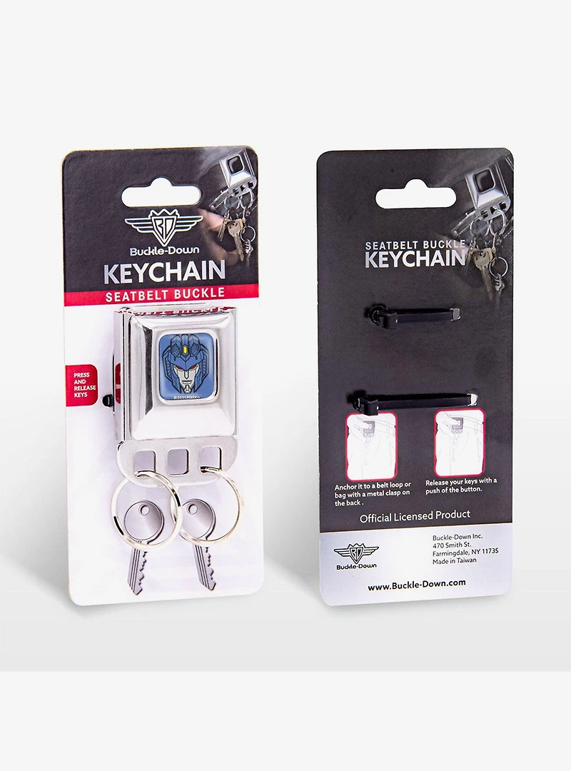 Transformers Starscream Face Seatbelt Buckle Keychain