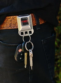 Toyota Racing Development TRD Logo Seatbelt Buckle Keychain