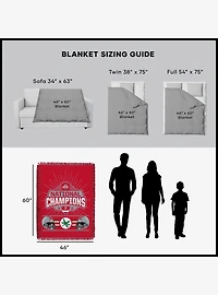 NCAA Ohio State Buckeyes 2024 FBC Peak Tapestry Throw Blanket