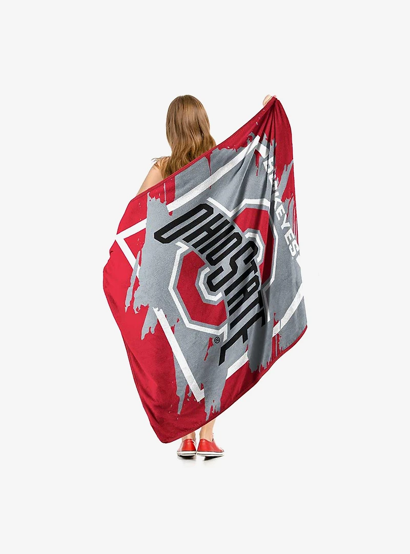 NCAA Dimensional Ohio State Micro Raschel Throw Blanket