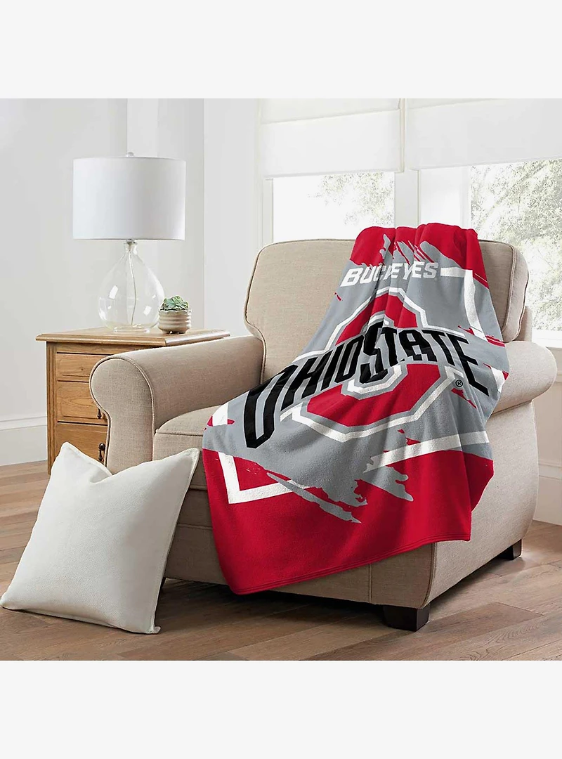 NCAA Dimensional Ohio State Micro Raschel Throw Blanket