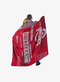 NCAA Digitize Ohio State Raschel Throw Blanket