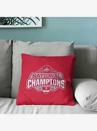 NCAA Ohio State Buckeyes 2024 FBC Champs Tapestry Throw Pillow