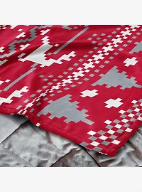 NCAA Ohio State Buckeyes Xmas Time Silk Touch Throw Blanket