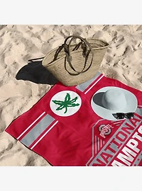 NCAA Ohio State Buckeyes 2024 FBC Parallel Beach Towel