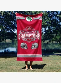 NCAA Ohio State Buckeyes 2024 FBC Parallel Beach Towel