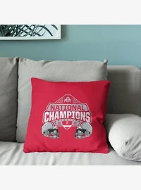NCAA Ohio State Buckeyes 2024 FBC Champ Stance Throw Pillow