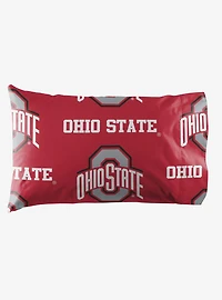 NCAA Ohio State University Buckeyes Twin Rotary Bed In A Bag Set