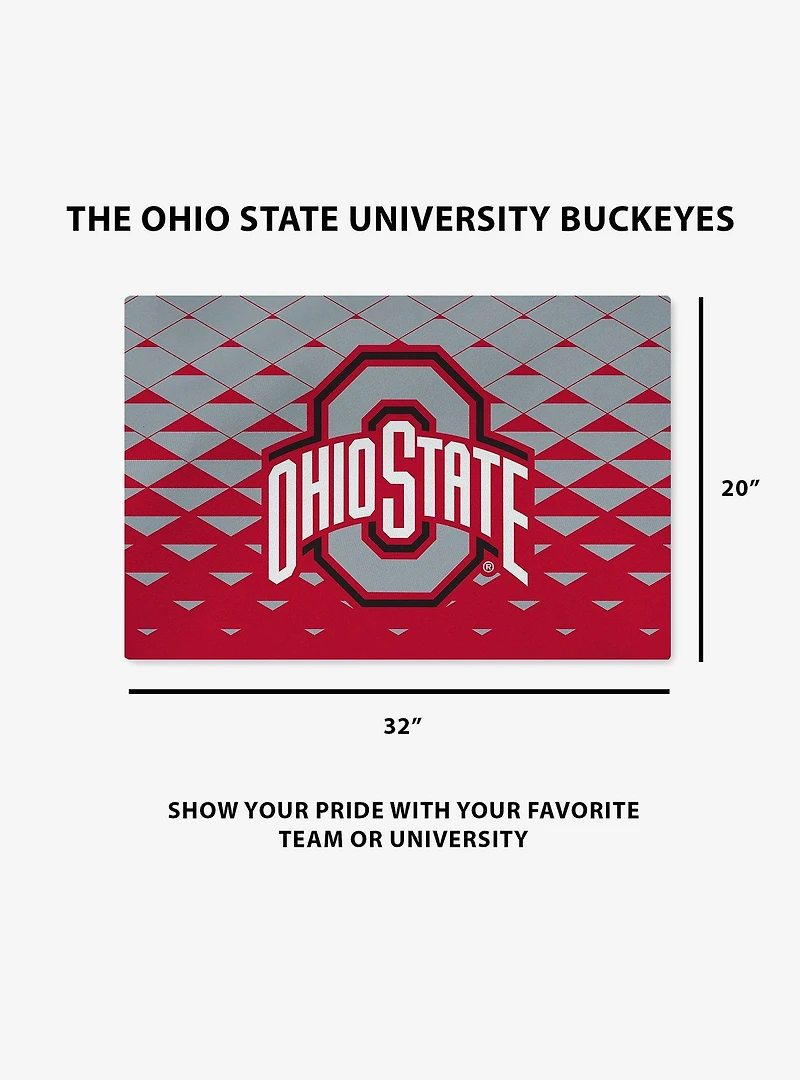 NCAA Ohio State Buckeyes Dropzone Washable Rug