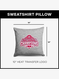 NCAA Ohio State Buckeyes 2024 FBC Champion Logo Sweatshirt Pillow