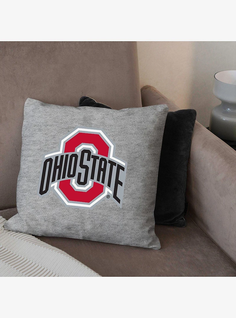 NCAA Ohio State Buckeyes Logo Sweatshirt Pillow