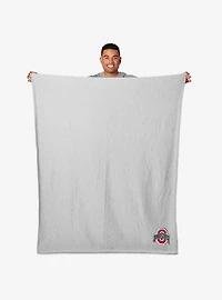 NCAA Ohio State Buckeyes Logo Sweatshirt Throw Blanket