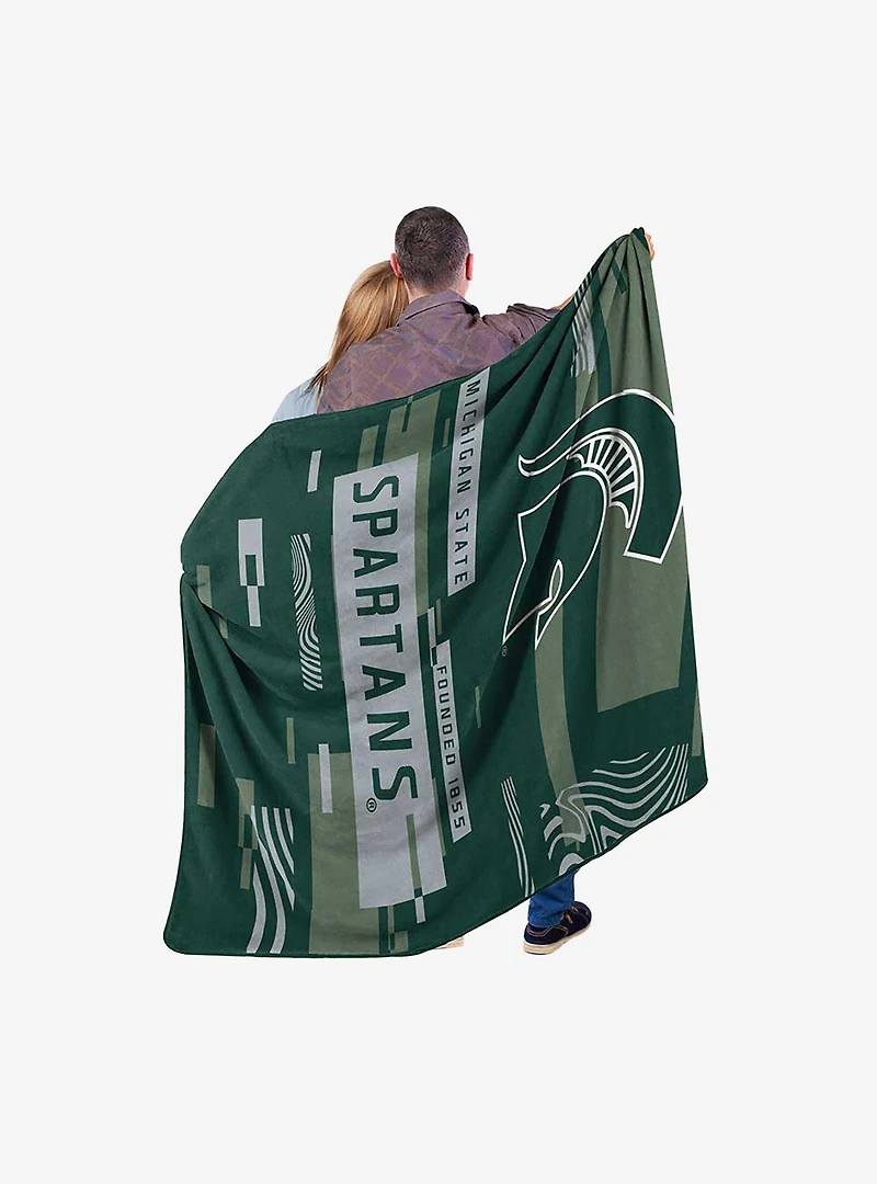 NCAA Michigan State Digitize Raschel Throw Blanket