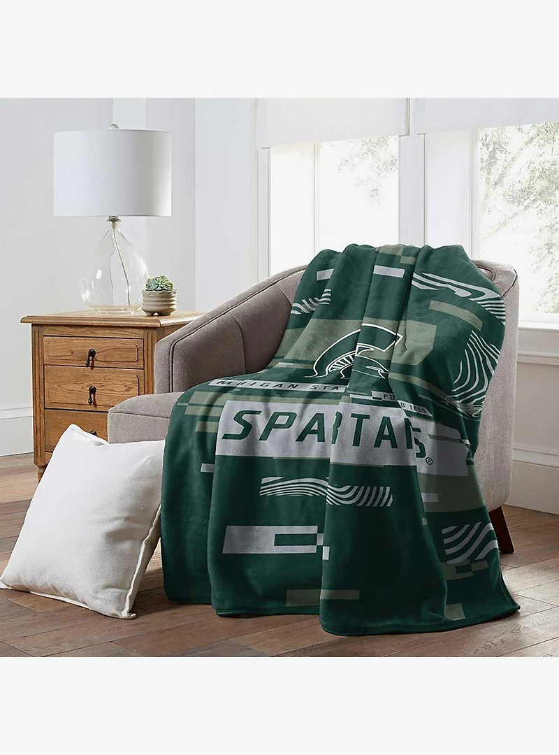 NCAA Michigan State Digitize Raschel Throw Blanket