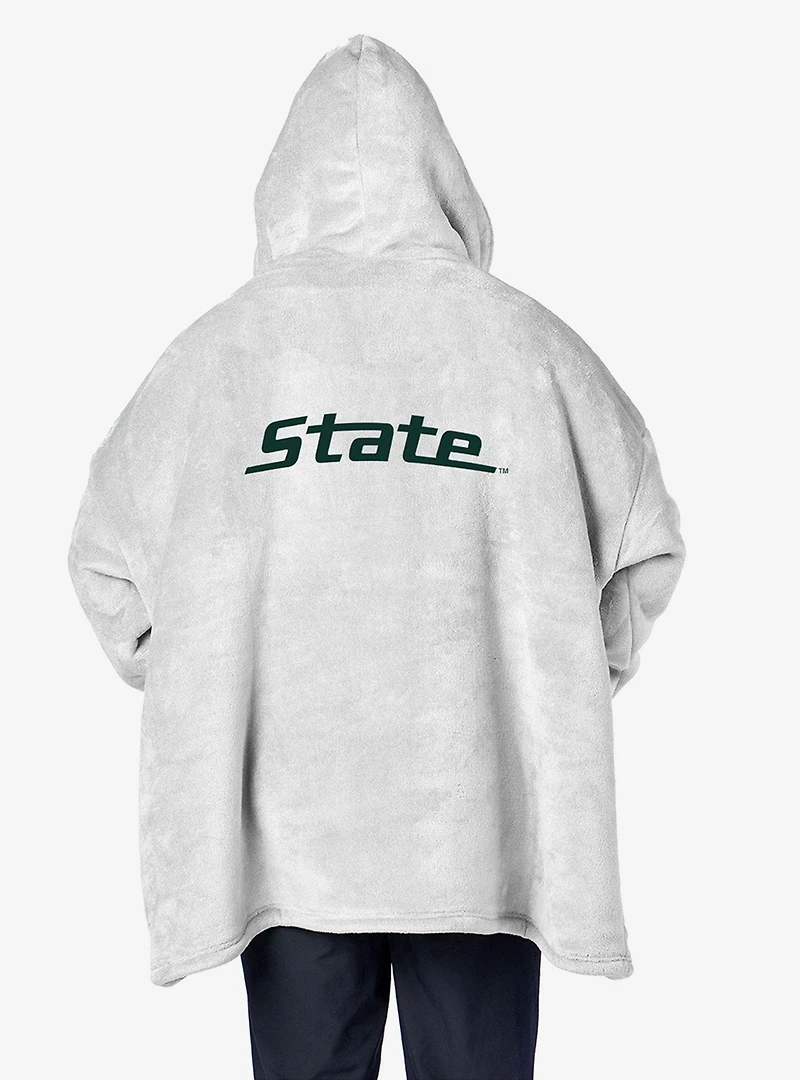 NCAA Michigan State Spartans Heather Grey Hoodler Pullover Hoodie