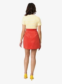 Disney Winnie the Pooh Collection by Smak Parlour Red Embroidered Pocket Mini Skirt