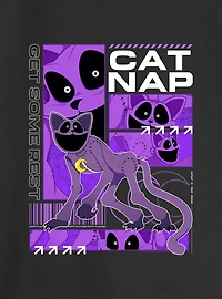 Poppy Playtime Catnap Is Your Friend Womens Slouchy Sweatshirt