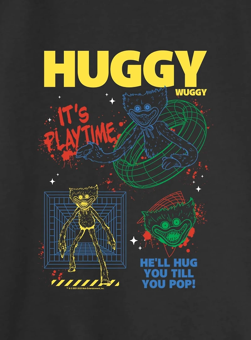 Poppy Playtime Huggy Wuggy Wants To Play Womens Slouchy Sweatshirt