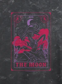 Poppy Playtime Catnap The Moon Tarot Womens Tie-Dye Crop T-Shirt