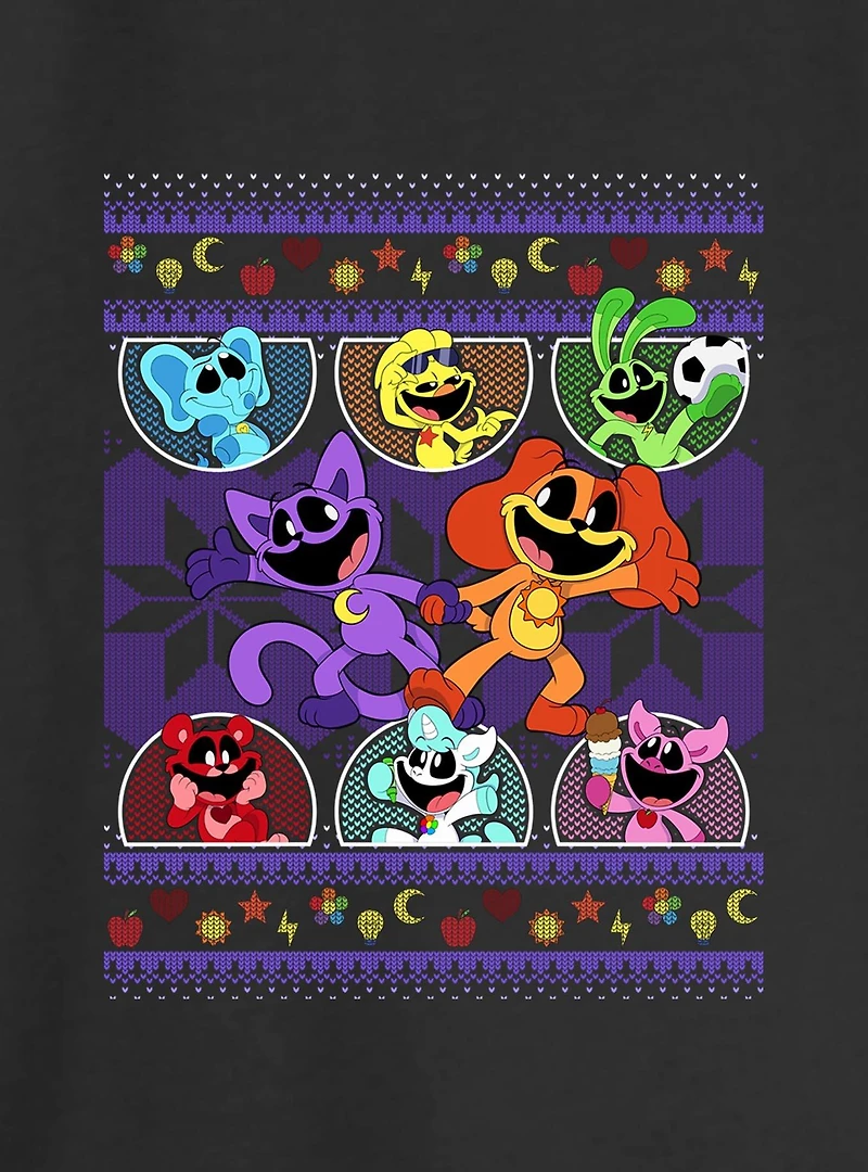 Poppy Playtime Ugly Critters Sweater Womens Slouchy Sweatshirt