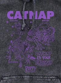 Poppy Playtime Catnap Just Kitten Mineral Wash Hoodie