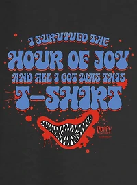 Poppy Playtime I Survived The Hour Of Joy Womens Slouchy Sweatshirt