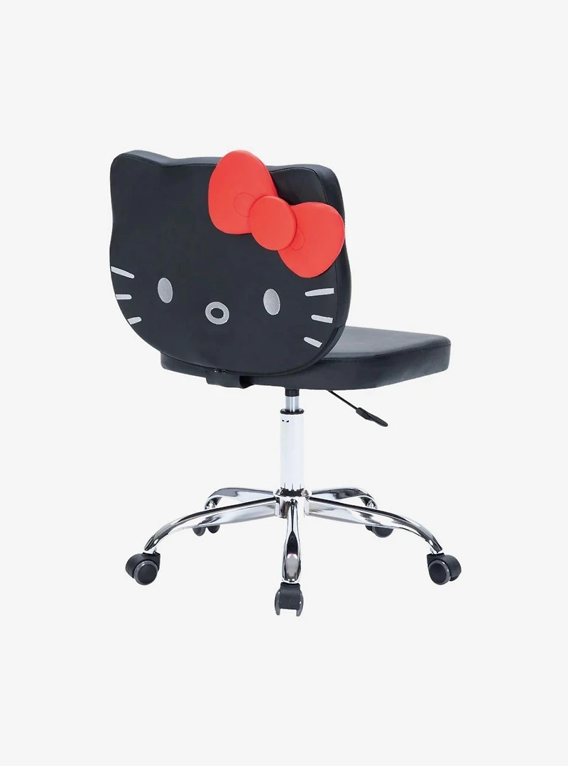 Sanrio Hello Kitty Faux Leather Swivel Vanity Chair