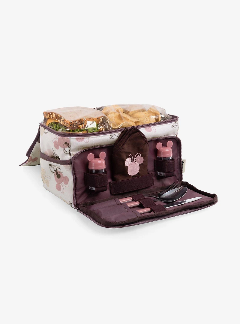 Disney Minnie Mouse Beige with Vintage Pink Sketch Lunch Cooler Bag