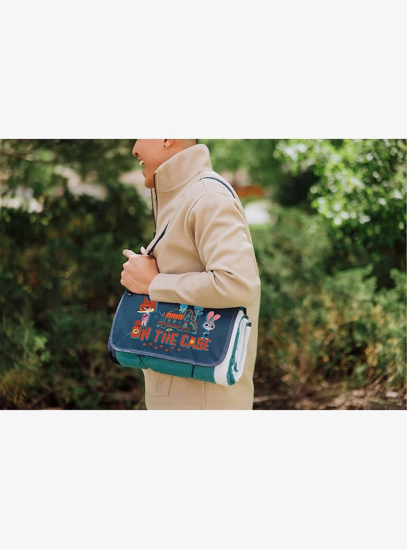 Zootopia Marine Stripe Blue Outdoor Picnic Blanket