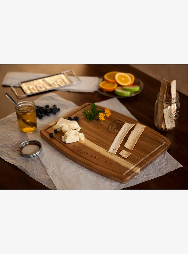 House of the Dragon Ovale Acacia Cutting Board