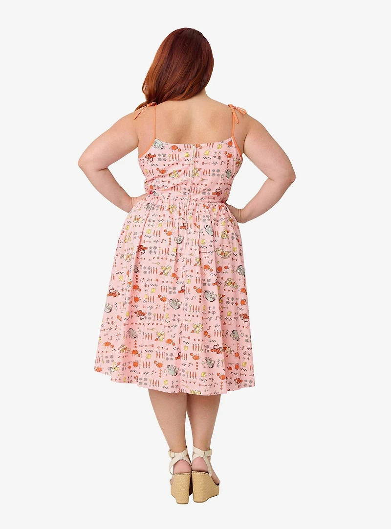 Disney Winnie the Pooh x Unique Vintage Plus Farm Cotton Swing Dress