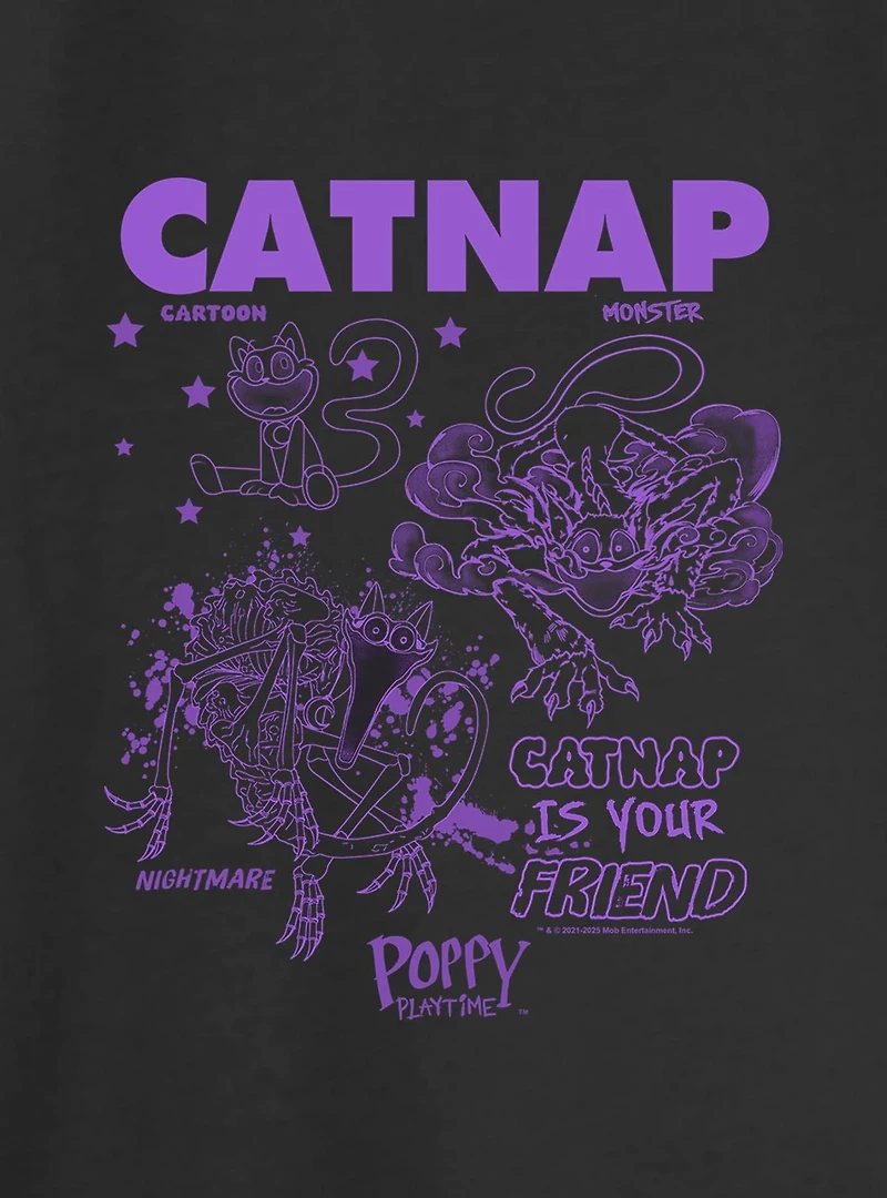 Poppy Playtime Catnap Just Kitten Womens Oversized Sweatshirt