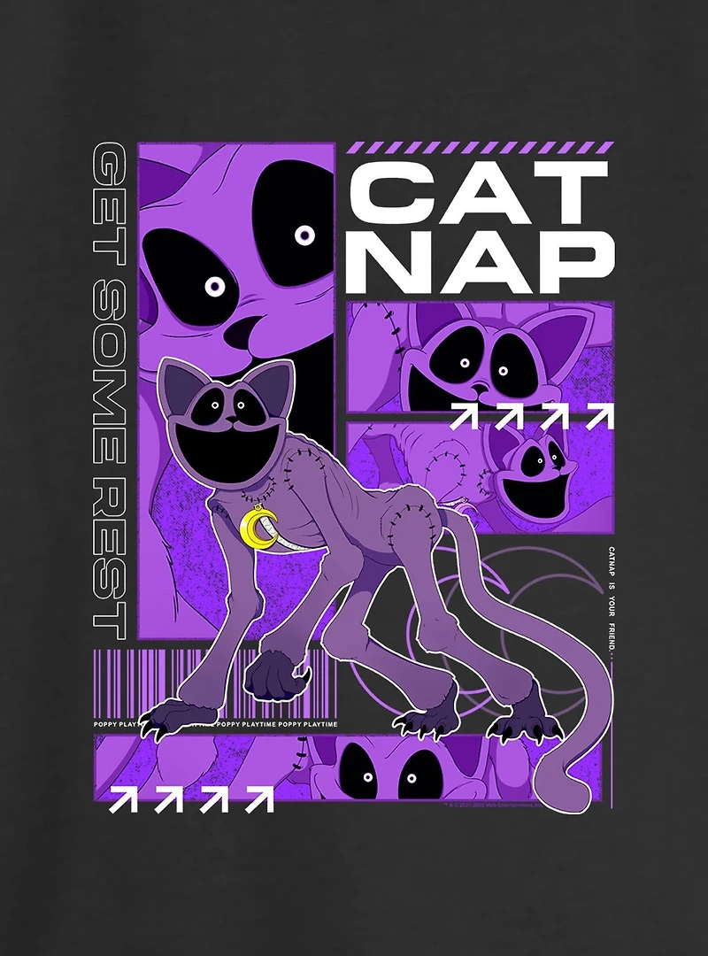 Poppy Playtime Catnap Is Your Friend Womens Oversized Sweatshirt