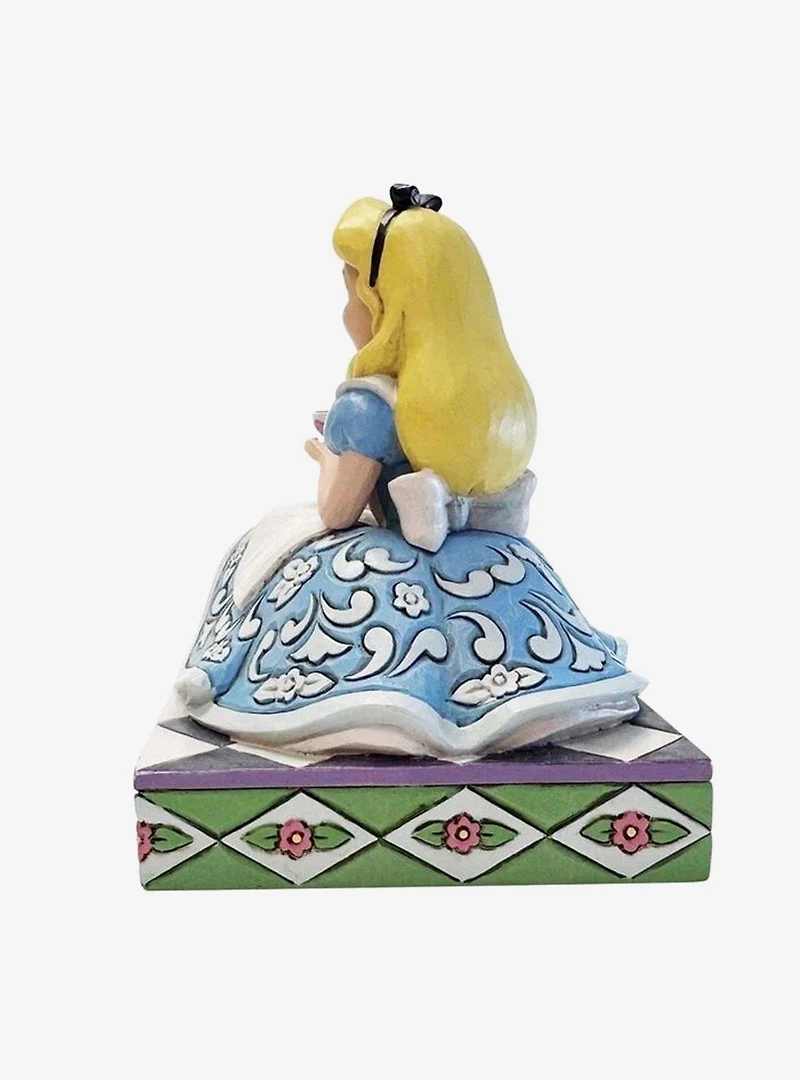 Disney Traditions Jim Shore Alice in Wonderland A Cup of Curiosity Figure
