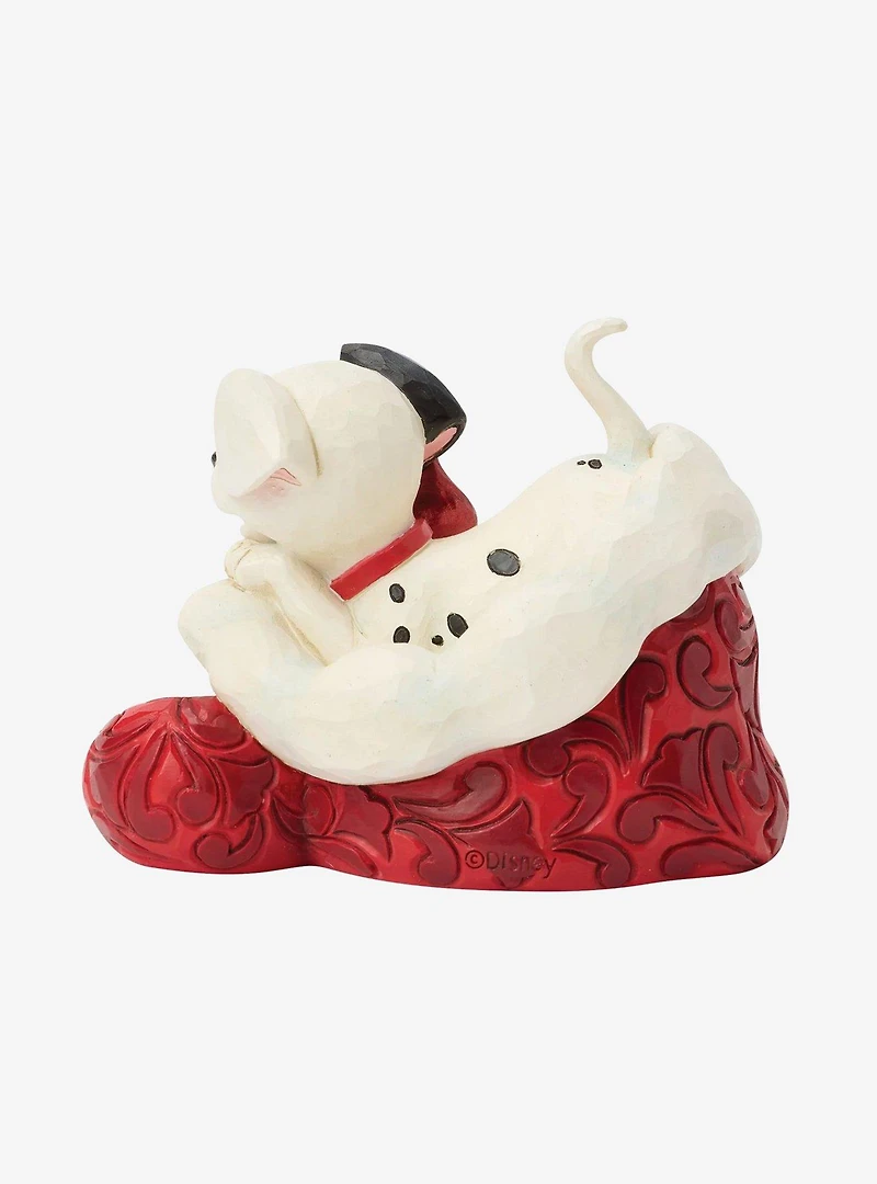 Jim Shore Disney 101 Dalmatians Santa Hat Figure