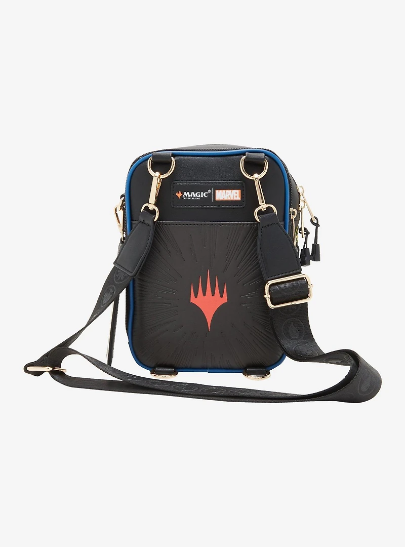 Magic: The Gathering x Marvel Captain America Comic Cover Crossbody Bag with Card Sleeve Charm - BoxLunch Exclusive