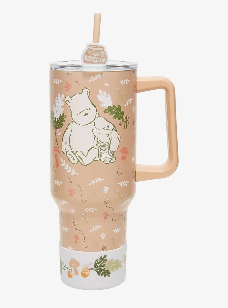 Disney Winnie the Pooh Classic Foliage Straw Tumbler with Handle and Boot - BoxLunch Exclusive