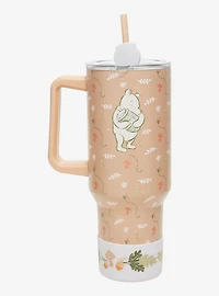 Disney Winnie the Pooh Classic Foliage Straw Tumbler with Handle and Boot - BoxLunch Exclusive