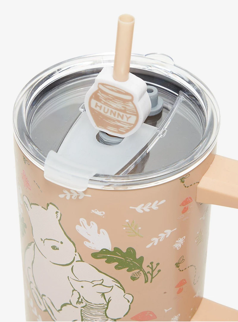 Disney Winnie the Pooh Classic Foliage Straw Tumbler with Handle and Boot - BoxLunch Exclusive