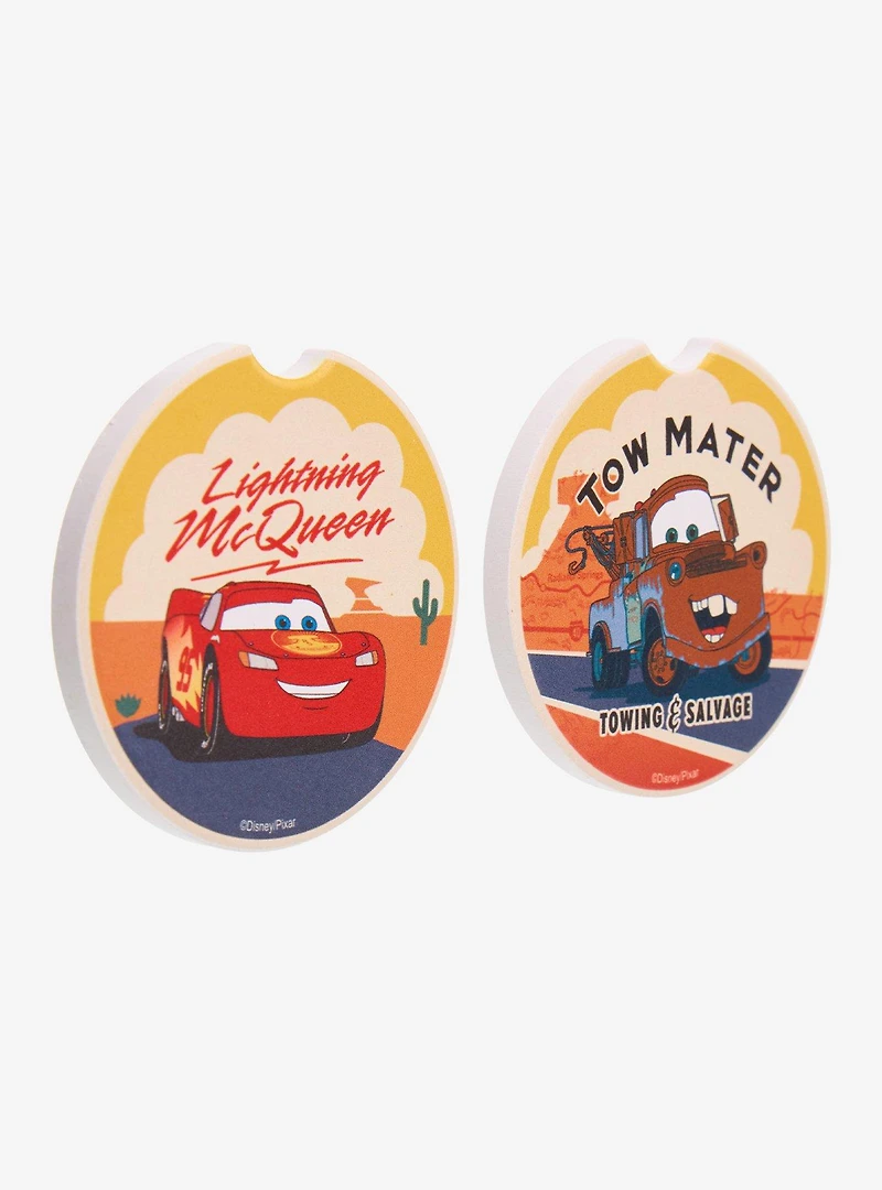 Disney Pixar Cars Lightning McQueen and Mater Car Coaster Set