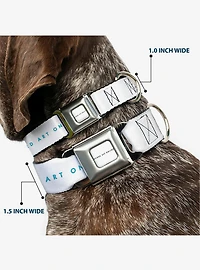 Sword Art Online Asuna & Kirito Action Pose Logo Seatbelt Buckle Dog Collar