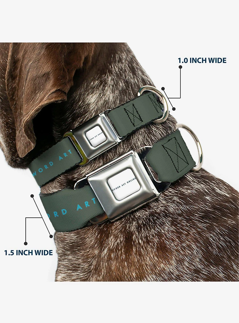 Sword Art Online Kirito & Asuna Pose Title Seatbelt Buckle Dog Collar