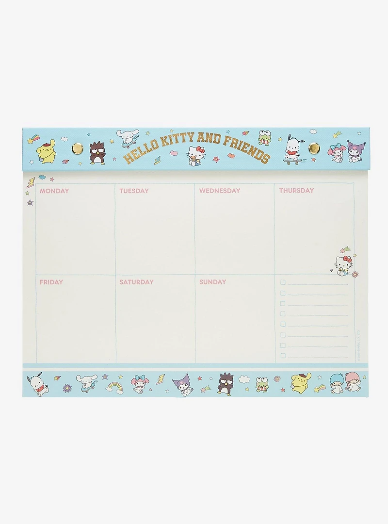 Sanrio Hello Kitty and Friends Weekly Planner Desk Pad with Stickers