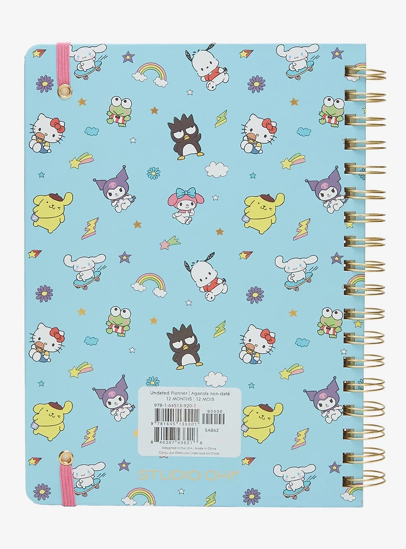 Sanrio Hello Kitty and Friends Icons Undated Spiral Planner