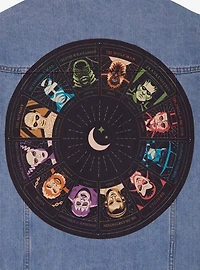Universal Monsters Dark Zodiac Icons Denim Jacket - BoxLunch Exclusive