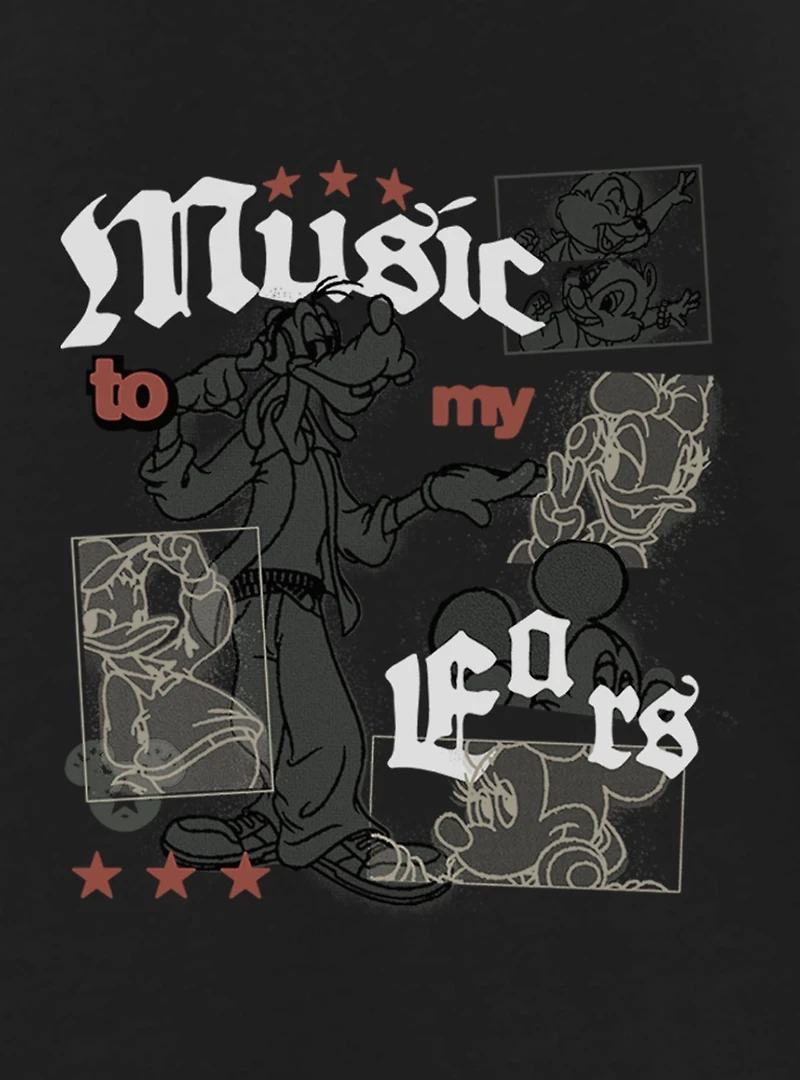 Disney Mickey Mouse Music To My Ears Youth Girls T-Shirt